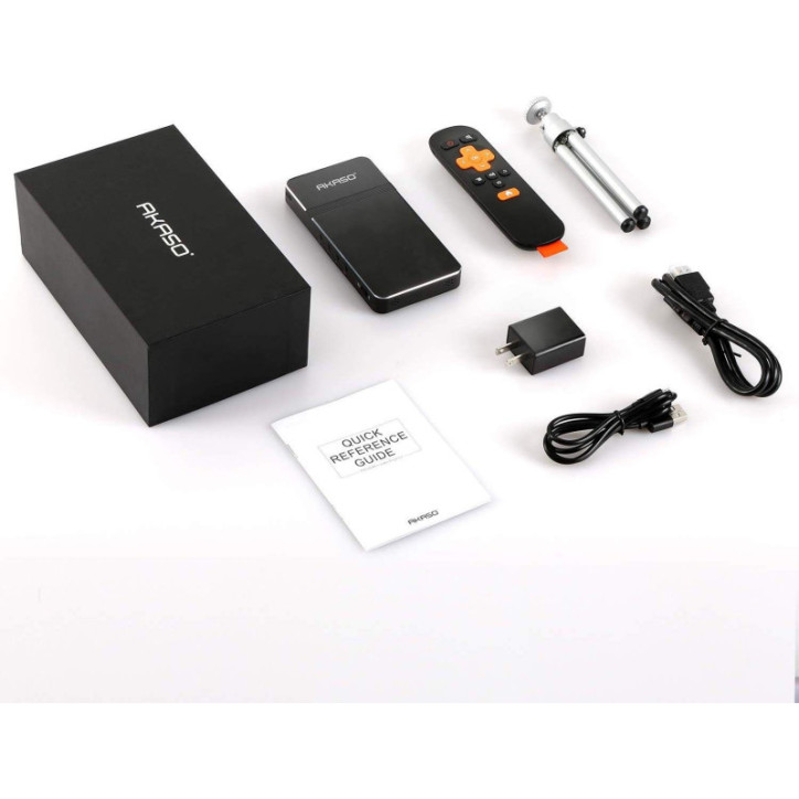 AKASO Mini Projector: Your Pocket-Sized Home Theater - 1080P, Wireless Mirroring, 2.5 Hour Battery AKASO Mini Projector: Your Pocket-Sized Home Theater - 1080P, Wireless Mirroring, 2.5 Hour Battery