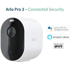 Arlo Pro 3: Wireless Security Camera - Crystal Clear 2K HDR, Color Night Vision, & Smart Alerts