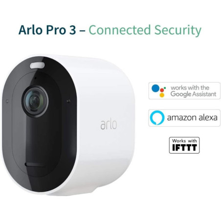Arlo Pro 3: Wireless Security Camera - Crystal Clear 2K HDR, Color Night Vision, & Smart Alerts
